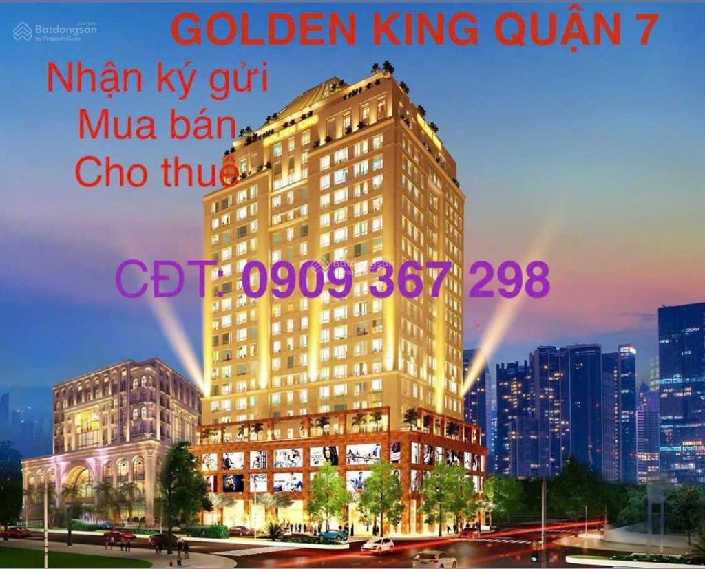 Cho thuê văn phòng 110m giá 40tr tại golden king số 15 nguyễn lương bằng phường tân mỹ