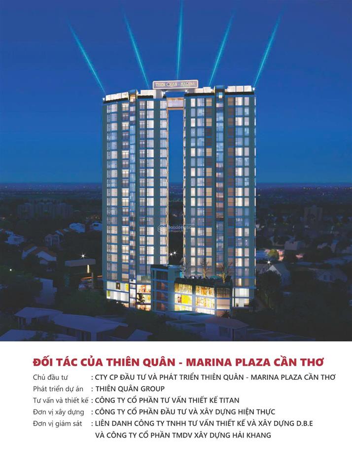 Căn hộ thiên quân 2 phòng ngủ view cầu cần thơ