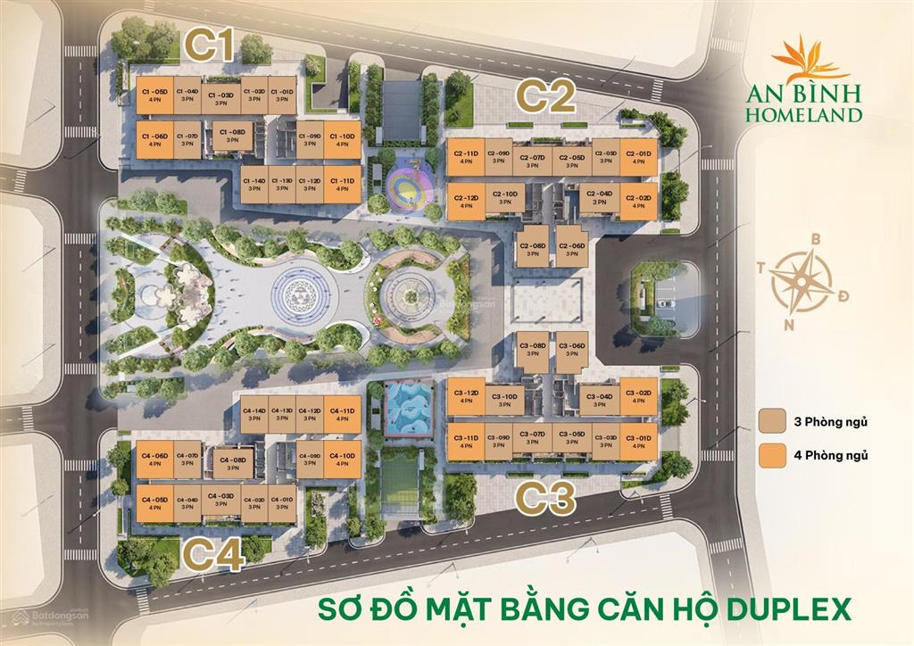 Hiếm 1 suất nội bộ duplex 3n góc đông nam an bình homeland  nhỉnh 10 tỷ rẻ ngang 3n thường
