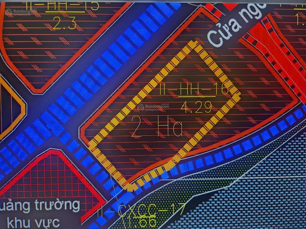 Bán đất thương mại dịch vụ tổng hợp, quy mô 2ha