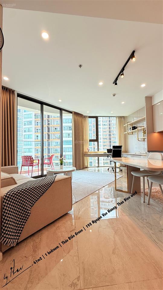 Cho thuê căn hộ 1 pn thảo điền green