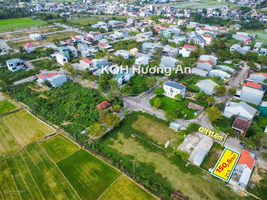 Bán đất khổ 150.5m2 khu quy hoạch hương an tp huế  gần công viên lớn  trục chính