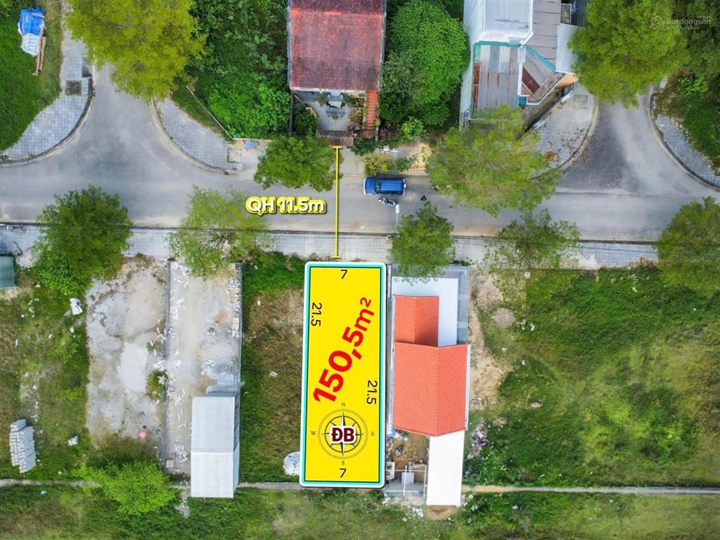 Bán đất khổ 150.5m2 khu quy hoạch hương an tp huế  gần công viên lớn  trục chính