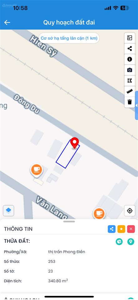 Đất đẹp mặt tiền đông du  phong điền  huế