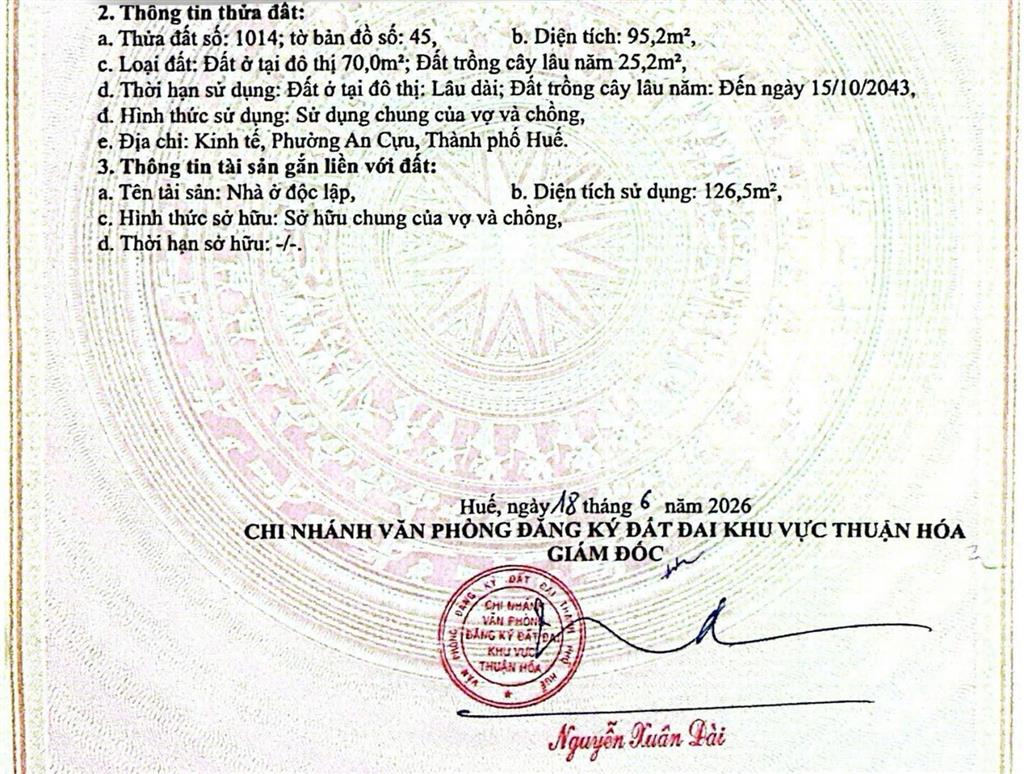 Nhà 2 tầng 2 mê, kiệt ô tô nguyễn khoa chiêm, gần đh ngoại ngữ huế