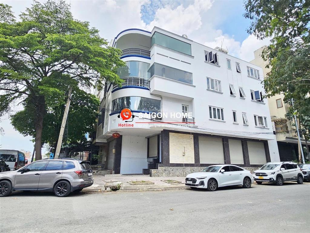 Cho thuê nhà văn phòng góc 2mt an phú  an khánh, quận 2  hầm 4 lầu