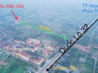 Bán đất đấu giá đồng phươm 135m đường ô tô tránh  có vỉa hè giá 36 triệu/m