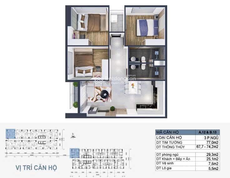 Bán căn hộ mường thanh phú hữu giá vị trí đẹp giá tốt thị trường chỉ 49tr/m2