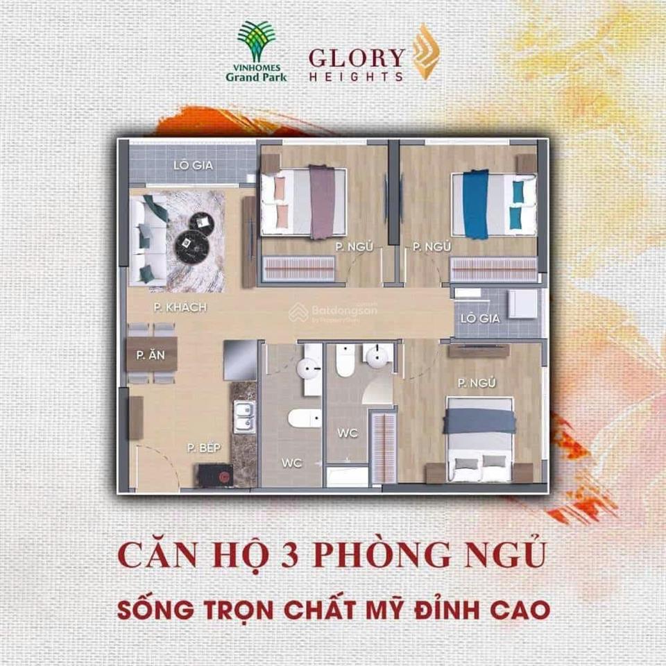 Bán nhanh căn 3pn (82,3m2) glory heights gần vincom giảm sâu 1,4 tỷ, cơ hội hiếm
