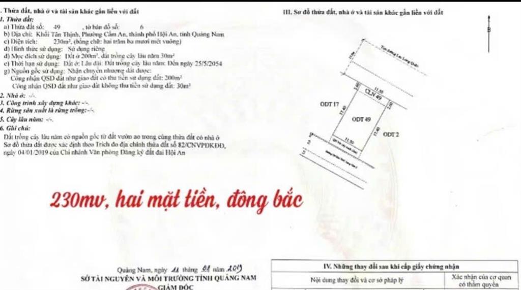 Bán đất tại lạc long quân, giá thỏa thuận, 400m2, phường cẩm an, thành phố hội an