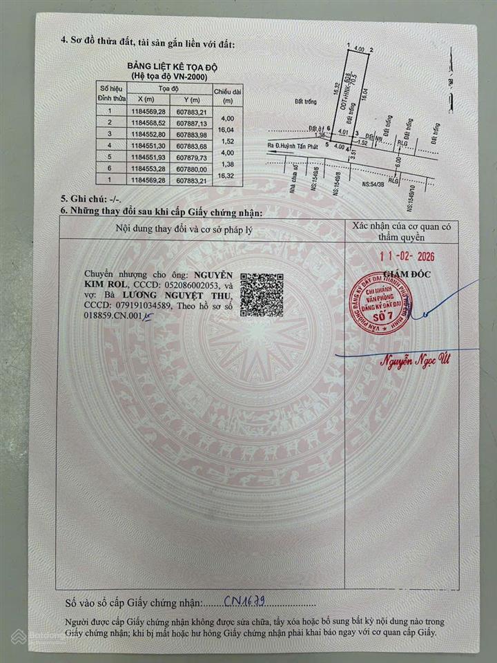 Chính chủ bán gấp đất huỳnh tấn phát, quận 7, giá 6,4 tỷ, sổ sẵn công chứng. 0903 315 ***