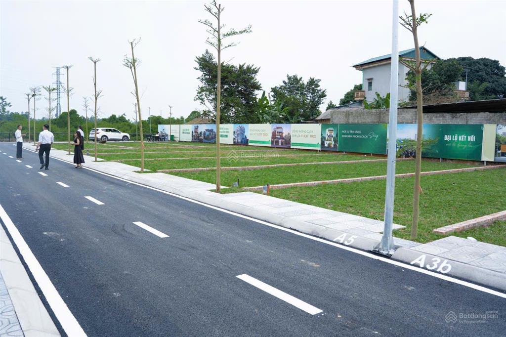 Lô đất tiềm năng, 100m², mặt đường qh rộng 16m, 1,95 tỷ, gần khu cnc hòa lạc, đh fpt, đh quốc gia.