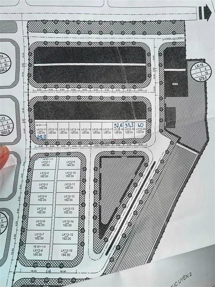 Đấu giá tân xã  hòa lạc  lô góc  dt 132m2  mt 15m  mới đấu ngày 25/7/2026  cộng chênh.