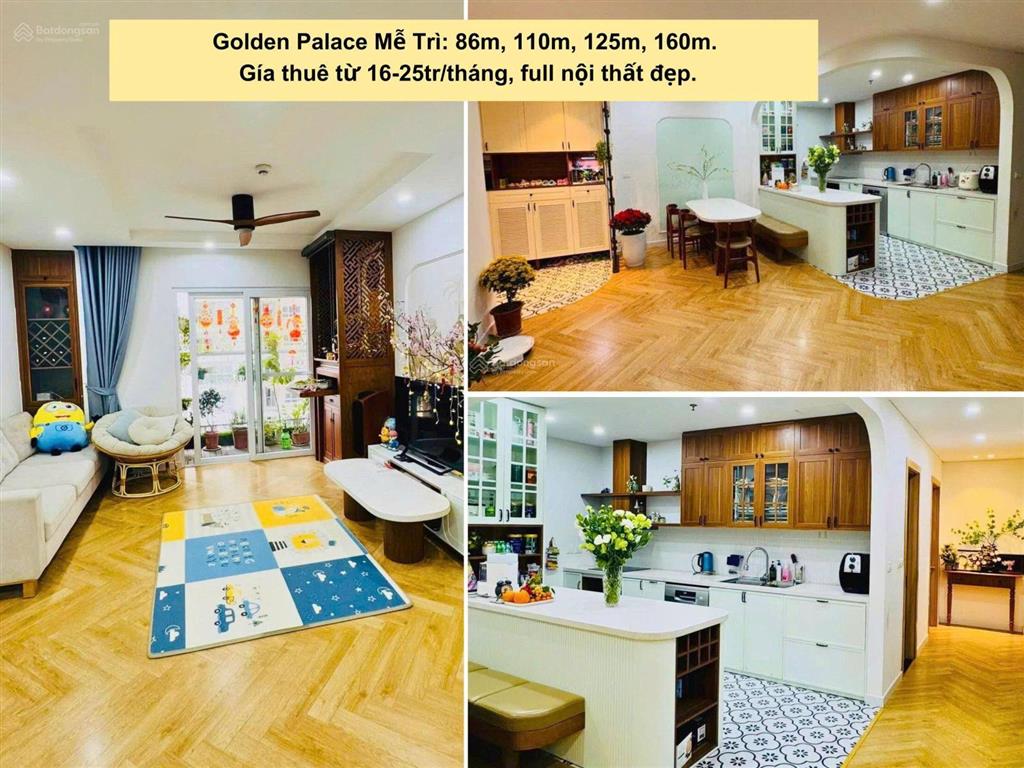 Cho thuê căn hộ, nhà 2pn, 3pn, 4pn tại golden palace, mễ trì giá tốt thị trường  0971 759 ***