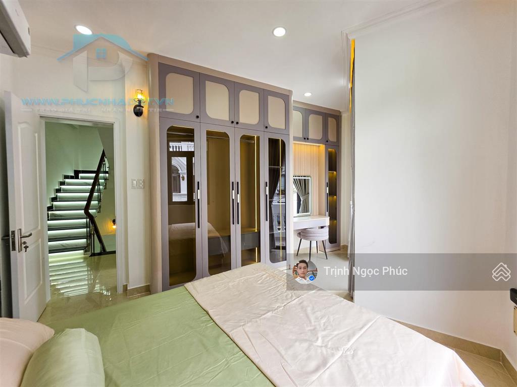 Bề ngang chuẩn biệt thự  bán nhà góc huỳnh tấn phát, 7.5x12m, 4pn, full nội thất  8.45 tỷ