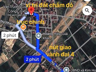 Cc bán lô đất tại xã tiến thắng hà nội, full thổ cư, mt 5m, gần nút giao vành đai 4, kcn quang minh
