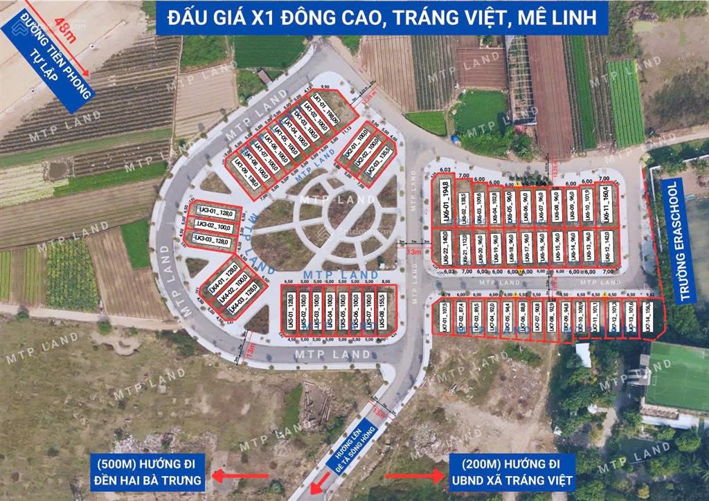 Cc gửi lk106 giá trúng chênh nhẹ như bông sát đường 48m và cầu thượng cát, 2 mặt thoáng trước sau