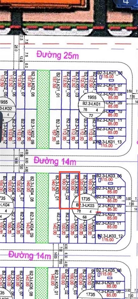Chỉ 8xtr/m2 cho lô liền kề 200m2 mặt tiền 10m tại khu đô thị thanh hà.  0868 318 ***