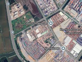 Bán đất lô góc trong kcn đình vũ 26.546m2 lô góc 2 mặt đường có sẵn kho xưởng vị trí đẹp