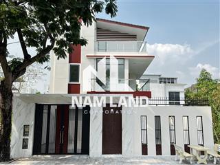 Cho thuê nhà ngang 10m mới xây sân vườn, gara 3 tầng 4 phòng thoáng ngay gần đường liên phường