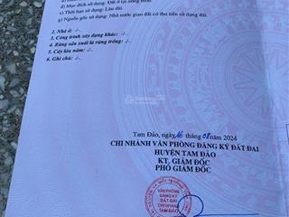 Đất nền làm homestay tại tam đảo, vĩnh phúc(cũ) giá 3,35 tỷ 1383m2 (ont 400m2 cln 983m2)