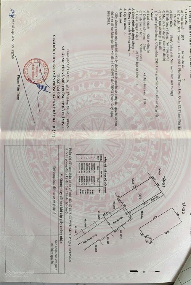 Bán gấp nhà chính chủ đường tl40 thạnh lộc, 1 trệt 1 lầu 110m2, nhà mới, full gạch mát mẻ, 6.35 tỷ