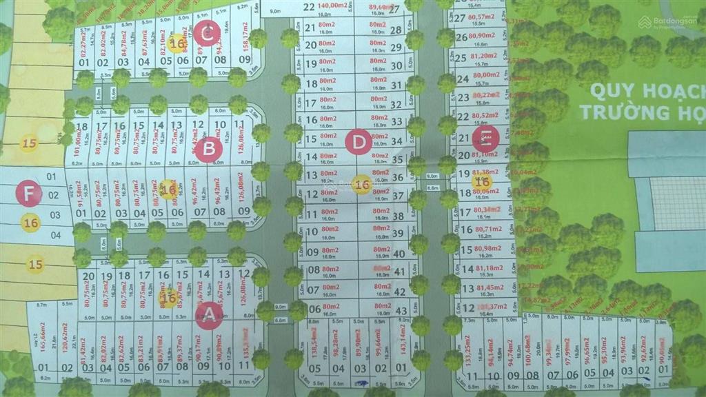 Bán lô e16 rio gò cát, đường trước đất rộng 9m