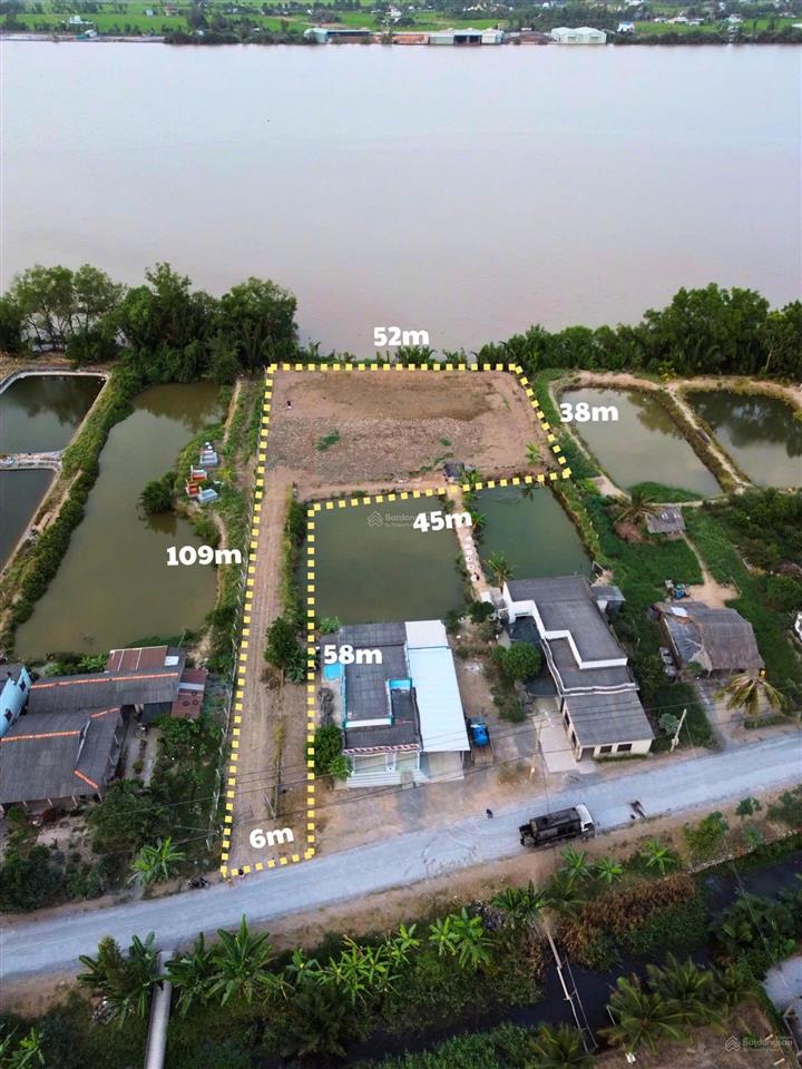 2.649m2 đất thổ cư mặt tiền sông lớn. giá tốt để chốt trọn thửa 1 tỷ 690 triệu