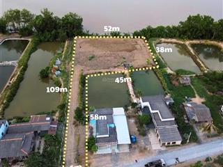 2.649m2 đất thổ cư mặt tiền sông lớn. giá tốt để chốt trọn thửa 1 tỷ 690 triệu