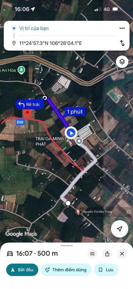 Sốc đất dầu tiếng  tphcm chỉ 468 triệu có 100m2 thổ cư, đường nhựa qh 15m