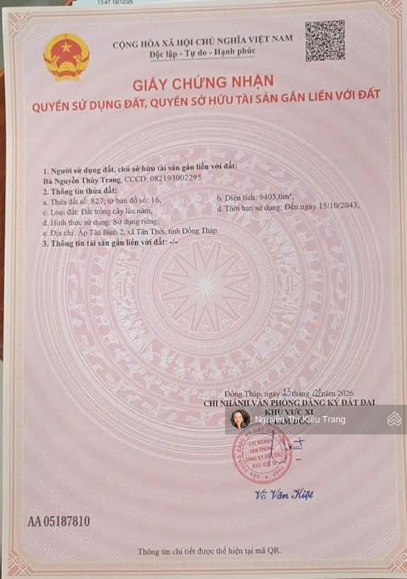 Siêu phẩm view sông cửa đại 9.405m² chủ vừa giảm còn 250tr/công