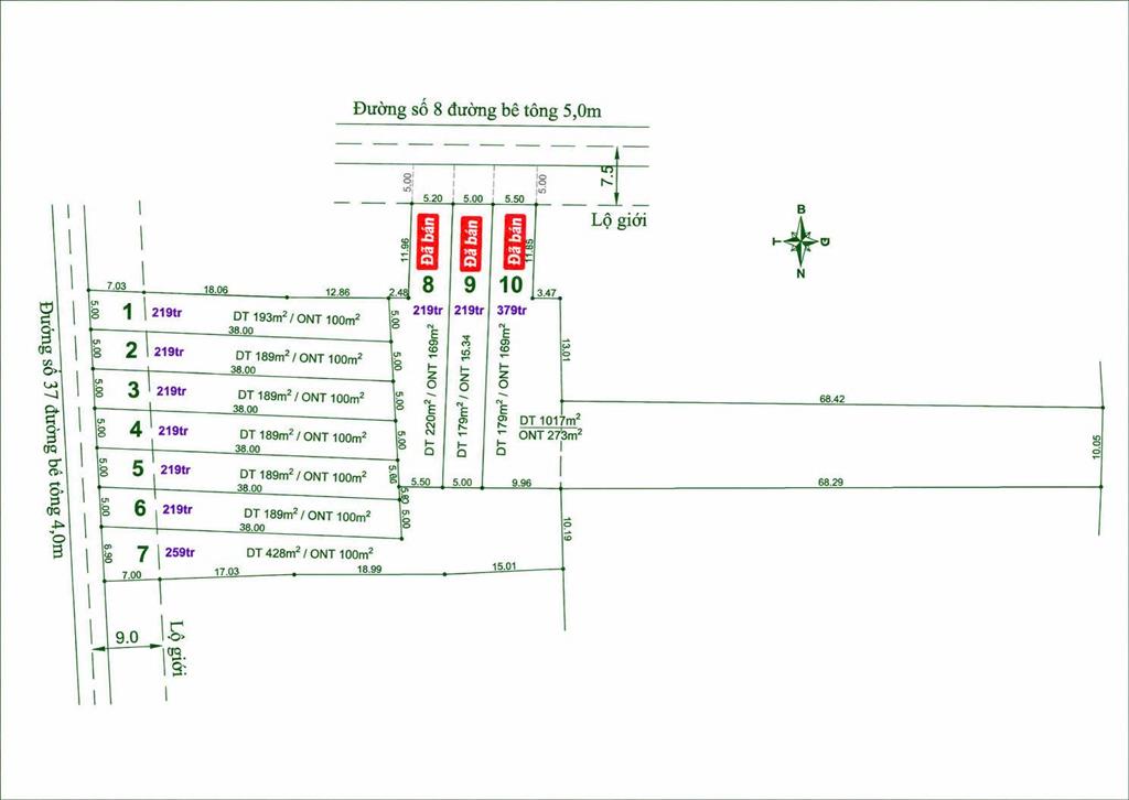 199tr tậu đất lâm đồng  đạ tẻh dt 189m2 thổ cư