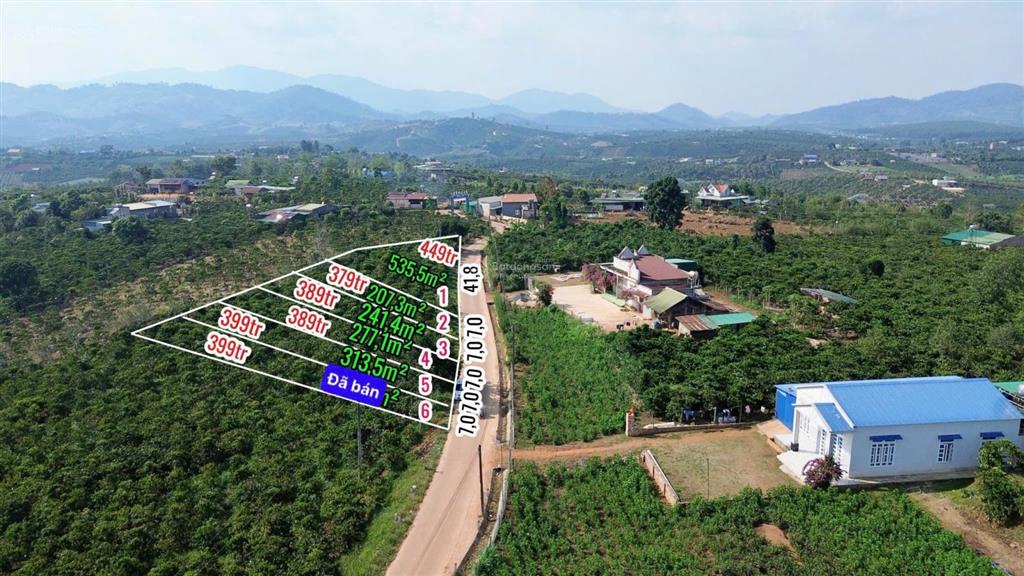 Đất xây nhà vườn tại phúc thọ lâm đồng | 7m mặt tiền bê tông | giá 379 triệu