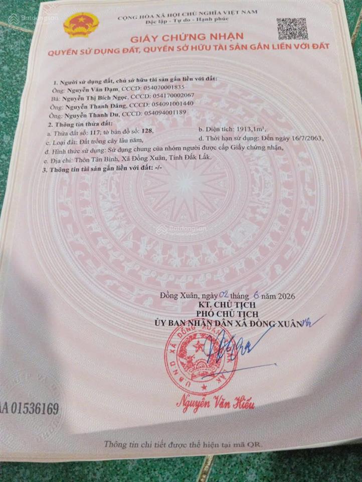 75 triệu có ngay 1.913m2 giáp suối tại đồng xuân phú yên