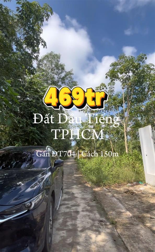 Dầu tiếng  tp.hcm | xả lỗ 469 triệu 207m có 100m thổ cư, sát đt704