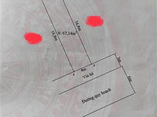 Bán đất tđc sân bay  tràng cát view bãi đỗ xe dt 67,14m2 đường và vỉa hè rộng 12m.