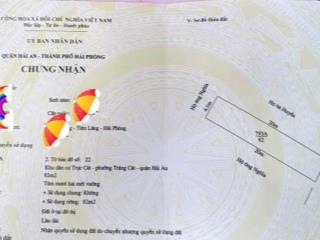 Bán đất tuyến 2 đường Cát Vũ – Tràng Cát dt 82m2 đường nhựa 8m $$$ chỉ 3 Tỷ150tr cách chợ 50m.  