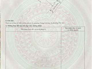 Bán đất tuyến 2 đường cát vũ  tràng cát dt 75,5m2 $$$ chỉ 28tr/m2 cách mặt đường 20m.