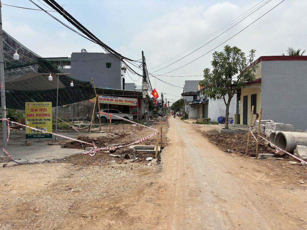 Bán đất mặt ngõ Tân Vũ 2 – Tràng Cát dt 48,8m2 đường trước mặt 5m $$$ chỉ 1 Tỷ765tr. 