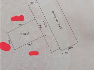 Bán đất mặt đường 26m TĐC Tràng Cát dt 60m2 ( 6x10 ) $$$ chỉ 5xtr/m2 vỉa hè trước mặt 7m.  