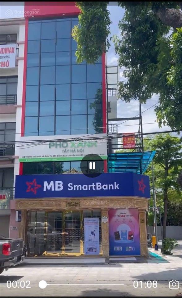 Cho thuê nhà lô góc 3 mặt đường xuân phương, diện tích 135m2, kết cấu 5 tầng, 1 tum
