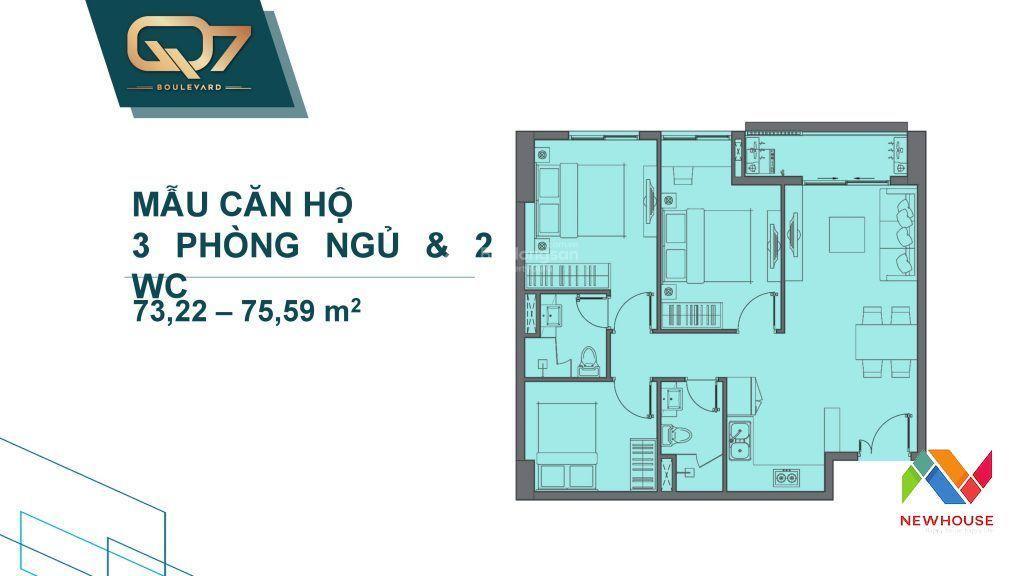 Cho thuê q7 boulevard  3pn 2wc  nội thất cơ bản  13 triệu