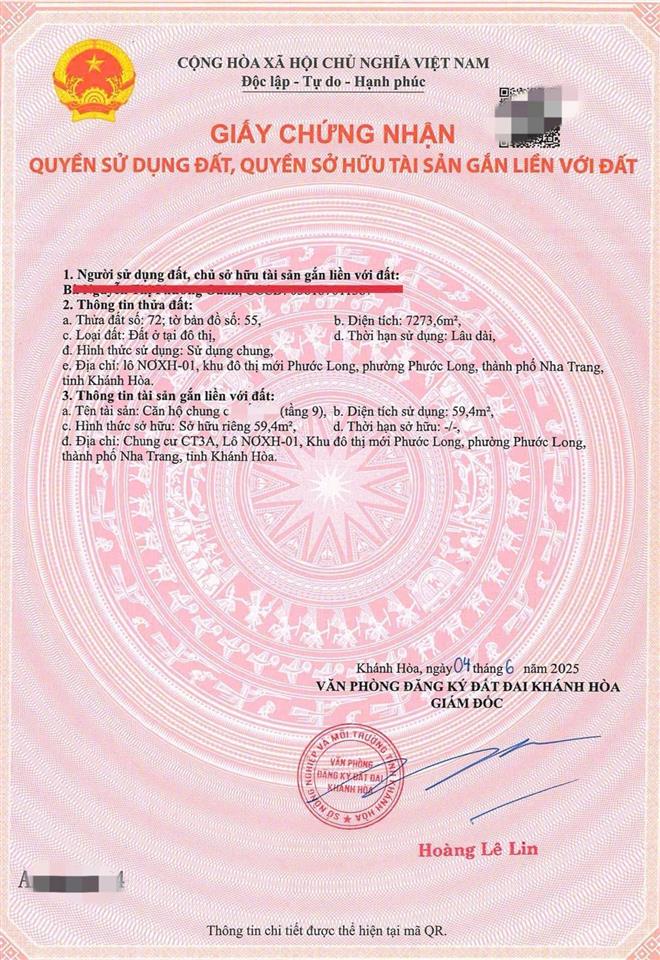 Bán căn hộ 2pn ct3a hud phước long, nha trang