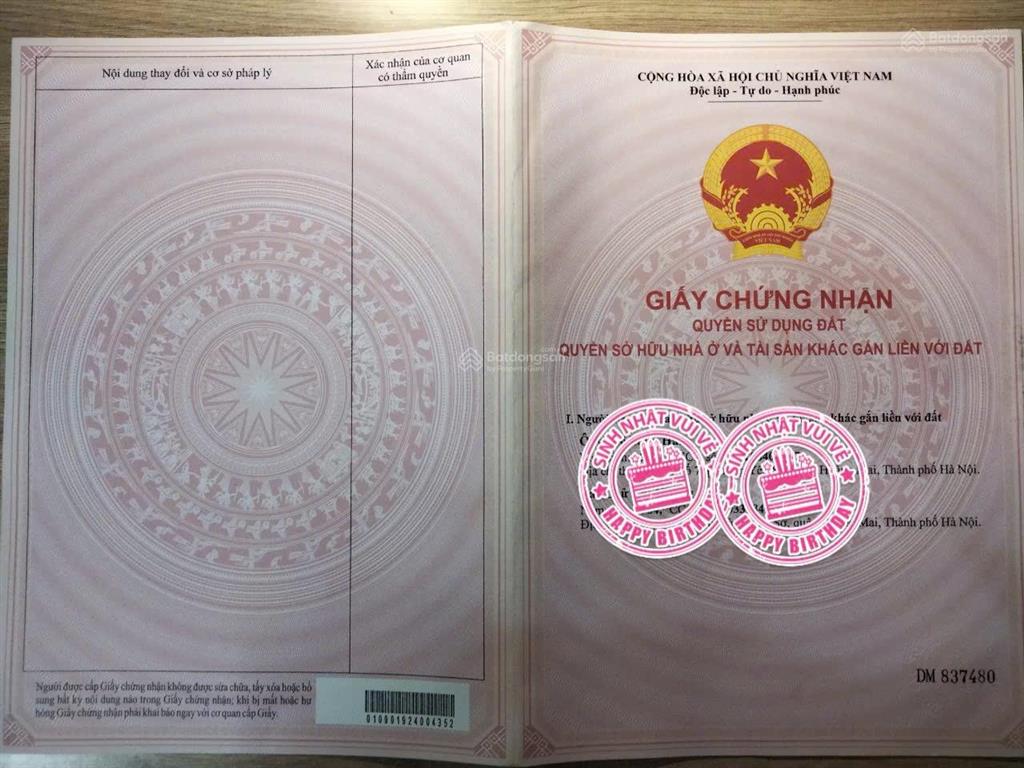 Cần bán 44,5m2 cách trường mầm non bìa làng yên nhân chỉ 150m2 giá 3.150tr tiền phong mê linh hn