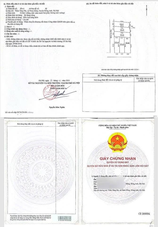 A mình cần bán 52m mt hậu 4m oto giá chưa tới 4 tỷ cách trục đường liên xã 100m nam hồng đahn