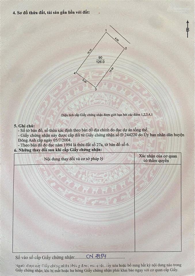 Hơn 70tr/1m đất kim chung ngay sát chợ kinh doanh 126m mt 8m gia đình cần bán gấp kim chung đahn