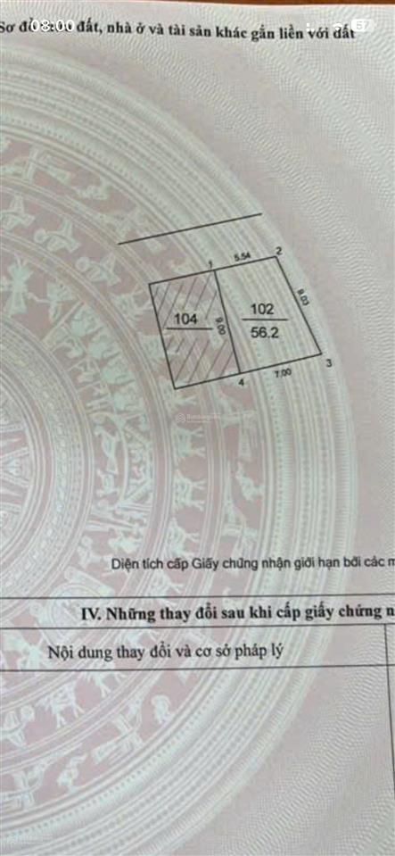 Gia đình cần bán 56m giá 4,3 tỷ ngay chợ bầu kim chung gần cầu thăng long kim chung đahn