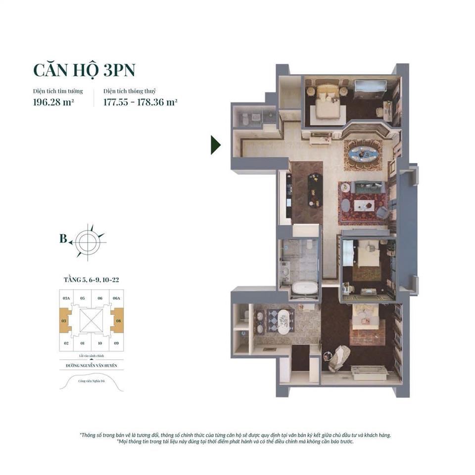 Bán căn 3 ngủ 177,5m2 view thoáng giá siêu rẻ  tặng 5 năm phí dịch vụ  27 tỷ