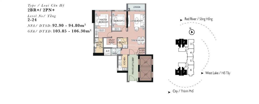 Bán căn 2 p ngủ + 1 rẻ nhất dự án heritage  14 tỷ  full đồ liền tường  có hđ thuê  giá bao phí