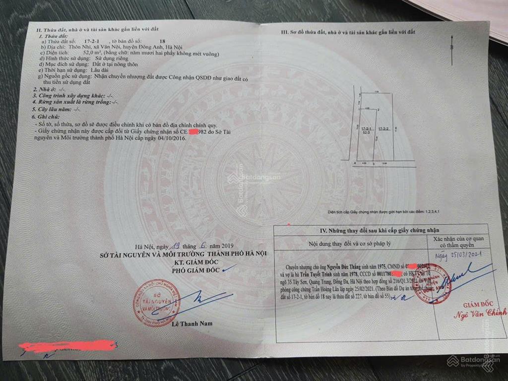 Bán đất lô góc mặt đường ql23 đông anh vị trí kinh doanh đắc địa, đất đông anh 52m2